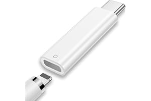 AIAUXAI USB C to Pencil Adapter for Apple Pencil 1st Generation,Pencil Charging Adapter for iPad 10th/11th (A16) Bluetooth Pairing,USB C Male to for Lightning Female Charger Connector for Apple Pen 1st