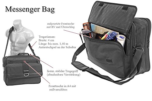 AKTIONSWARE & SONDERPOSTEN Arbeitstasche Schultertasche Flugbegleiter Umhängetasche Business Messenger Bag Tasche - 3