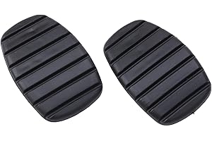 TINSHOW 2 Stück Auto-Kupplungsbremspedal-Gummi-Pads für Renault Clio Megane Vauxhall Kangoo Opel Laguna Modus Vivaro Nissan Primastar Espace Trafic 7700416724 4653100QAC 91159860 Automobilzubehör