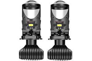 Heinmo H4 Ampoules de phares à LED Mini Lentille de projecteur 9003 Faisceau de croisement Résoudre le problème d'astigmatisme Plug Play H4 Phares Kit de conversion LED Voiture Moto Conduite à gauche