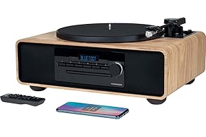 Thomson Micro Chaine stéréo, Bluetooth 5.0, Lecteur CD, Platine intégrée (MIC300TT)