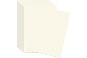 GENERISCH 50 Blatt Tonpapier Elfenbein DIN A4 Papier Naturweiβ, 250 g/m² Tonkarton Creme Papier Fotokarton Bastelkarton Scherenschnittpapier zum basteln für Fotoalbum Menükarte Bedruckbar DIY kreativ Sein