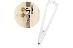 Viilich Sangle de porte réglable - Gardez le chien loin de la litière et évitez la fermeture de la porte, laisse les chats entrer et garder les chiens à l'extérieur