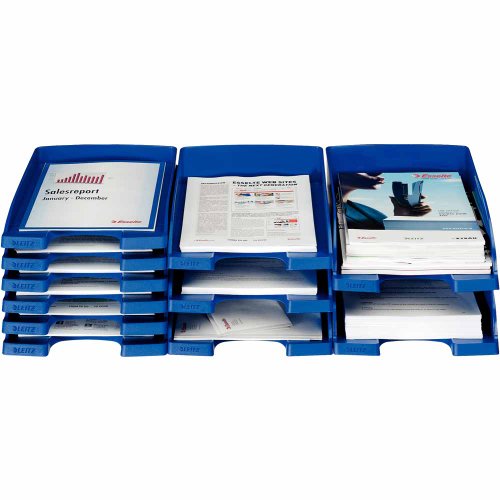 Leitz Bandeja portadocumentos Plus Jumbo A4 Azul 52330035 Leitz Bandeja portadocumentos Plus Jumbo A4 Azul 52330035