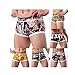 Produktbild Malloom® Männer Patchwork Unterwäsche Print Boxer Briefs Shorts Bulge Pouch Unterhose Bequeme Sweat-absorbierende Nähte Boxershorts Army Green, Green, Navy, Yellow, Brown (L, 5 STÜCK)