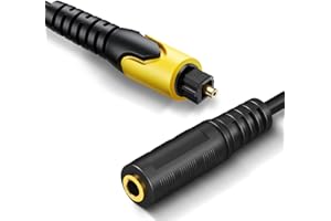 TACKSTON 192KHz DAC Optical to 3.5mm Converter, Optical Audio to AUX Adapter, One Way Signal from TOSLINK to Female 3.5mm Cable Only for TV Audio Transfer to AUX, TV Audio Format Must Be Set to PCM or Stereo