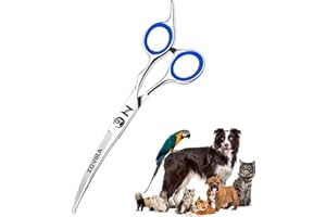 Zovira Dog Grooming Scissors 6" Stainless Steel Pet Hair Cutting Shears for Dogs & Cats (Pet Scissors Single)