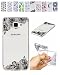 Produktbild Samsung Galaxy A3 2017 Hülle Lace Spitze Blumen, E-Mandala Ultra Dünn Slim Motiv Durchsichtig Klar Weiche TPU Silikon Bumper Schutzhülle Handy Tasche Schale Etui Handyhülle für Samsung Galaxy A3 2017 Case Cover Transparent mit Muster Design Stoßfest Kratzfeste