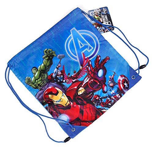 Kinder-TurnbeutelSPORTBEUTEL-36x32-cm-Marvel-Avengers-Collection-BLAU