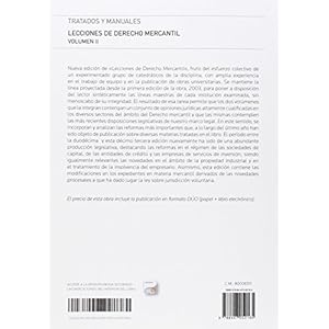 Lecciones De Derecho Mercantil Volumen Ii (Tratados y Manuales de Derecho)