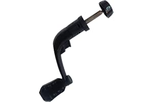 Csafyrt Fishing Reel Handle, Metal Replacement Spinning Reel Handle with Plastic Knob, Foldable Fishing Tools Accessories, Black