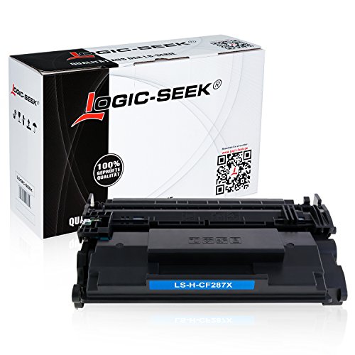 Logic-Seek Toner kompatibel zu HP LaserJet Enterprise M501 M506 MFP M527 - CF287X 87X - Schwarz 18.000 Seiten