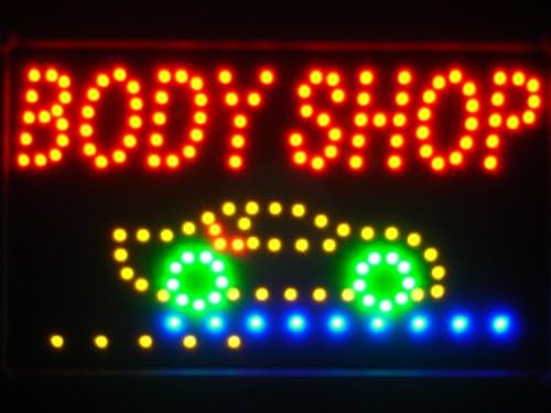 ADV PRO led046-r Body Shop Car LED Neon Light Sign
