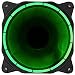 Produktbild novonest 120 mm rot LED Silent Fan für Computer Fällen, CPU, Kühler und Heizungen Ultra Leise High Airflow Gehäuselüfter, Twin Pack green single fan