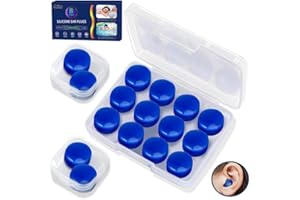 MR HOHIYO Silikon Ohrstöpsel zum Schlafen Schwimmen 8 Paar,Wiederverwendbare Formbare Softe Ohrenstöpsel,Earplugs,Noise Cancelling Ohrstöpsel,Gehörschutzstöpsel,Lärmschutz Gehörschutz Schlafen