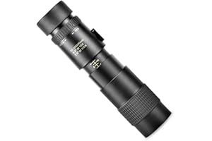 STYLELOVE Telescopi monoculari, telescopio monoculare con super teleobiettivo zoom 4K 10-300X40mm con treppiede porta smartphone per viaggi, birdwatching, concerti, partite di calcio（Include solo il telescopio）
