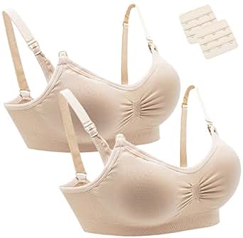 Amourri Women's Seamless Nursing Bra Bralette With Free