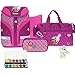 Produktbild 6 Teile HERLITZ Motion Schulrucksack Premium Set Ranzen höhenverstellbar m. Sporttasche ek (Spirit-Pink 39)