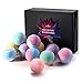 Produktbild Anjou Badebomben, Bunte Badekugeln, Geschenkset für Sprudel Schaumbäder, Feuchtigkeitsspendende Hautpflege, Aromatherapie Spa, 12pcs x 100 g, 12 Stück