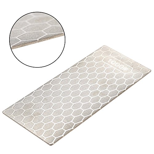 Anself Einseitiger Schleifstein Wetzstein aus Diamant 150*63*1mm (1000 / 400 Körnung Optinal) - 4