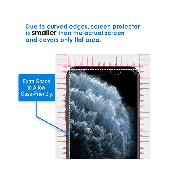 JETech Protector de Pantalla Compatible iPhone 11 Pro, iPhone XS y iPhone X 5,8", Vidrio Templado, 3 Unidades - Image 4