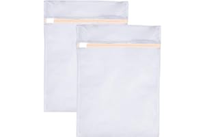 GHEART Sacs à Linge, Sac à Lavage du Linge à Mailles, Filet à Linge, Sac de Machine à Laver, Réutilisable, pour Blouse, Chaussure, Bas, Soutien-gorge, Lingerie, 2Pcs