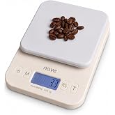 Nave Dijital Mutfak Tartısı, 6kg/0.1g LCD Ekranlı Y&uuml;ksek Hassasiyetli Gıda &Ouml;l&ccedil;eği, &Ccedil;oklu &Uuml;nite (g/oz/ml/lb), Pille &Ccedil;alışır - 