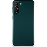 KZY İletişim Samsung Galaxy S21 Plus ile Uyumlu Kılıf Soft Premier Renkli Silikon Kapak - Yeşil