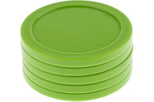 Sharplace 5 Stück Air Hockey Ersatz Pucks, 82mm / 62mm - Grün, 62mm
