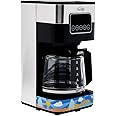 Any Morning Coffee Maker, 10 Cups Touch-Screen Programmable Coffee Machine, Automatic Start and Shut Off, Anti Drip Function, Brew Strength Control, Warming Plate, Easy To Clean, 1.5 L / 50 oz, 900 W