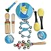 Produktbild 10 Stücke Kinder Musikinstrumente Schlagzeug Spielzeug Tamburin Und Drum Set Children tambourine set