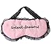 Produktbild Schlafbrille Schlafmaske Augenmaske Augenbinde "sweet dreams" Spitze Süß Pink