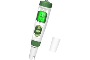 YINMIK pH Meter 4 in 1 pH EC TDS Temp Meter for Hydroponics ppm and EC Water Tester Digital pH PPM Meter for Nutrients Growing Hydroponics Gardening DWC hydroponics System