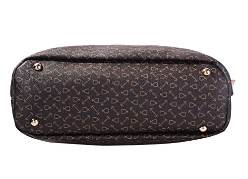Coofit Damen Leder Handtaschen Umhängetasche Schultertasche Schulter Hobo Set - 6