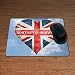 Produktbild Love norton-on-derwent Union Flagge Herz Design Premium Mauspad – 5 mm dick