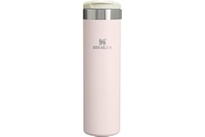 STANLEY 1913 Aerolight Transit Mug Isotherme Café 0.6L - 6 Heures Chaud - 8 Heures Froid - Couvercle Étanche et Blocable - Thermos - Lavable au Lave-Vaisselle - Rose Quartz