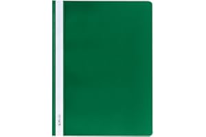 Herlitz 975458 skoroszyt A4 PP z przezroczystą pokrywą przednią, 10 sztuk, zielony
