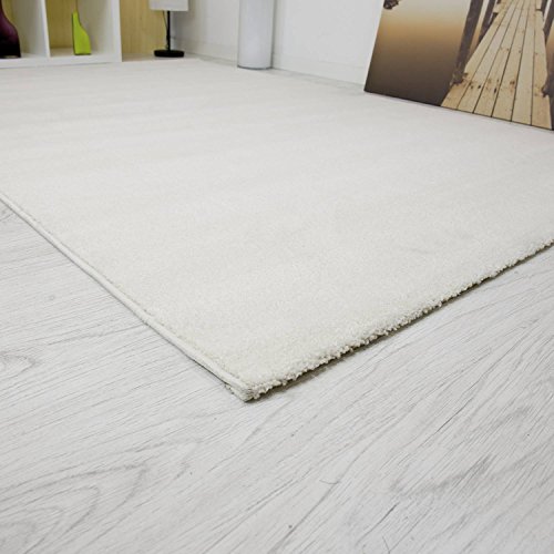 Einfarbiger Teppich Frisee in Beige Elfenbein NEU – VIMODA; Maße: 200×290 cm - 2