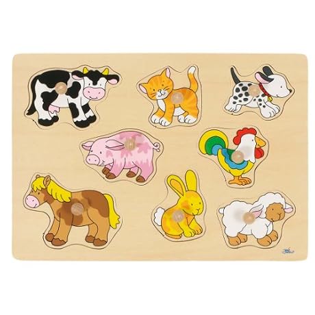 Goki Puzzle Encastrements Bbs Animaux