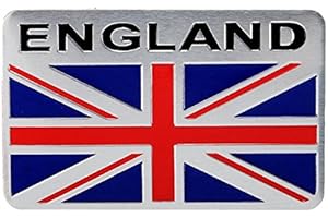 C-FUNN Decalcomania Dell'Autoadesivo dell'automobile dell'automobile del Distintivo dello Stemma della Bandiera del Regno Unito di Alluminio Inghilterra Universale per L'Automobile del Camion
