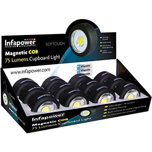 Price comparison product image Infapower Magnetic COB Cupboard Light (Pack of 12)