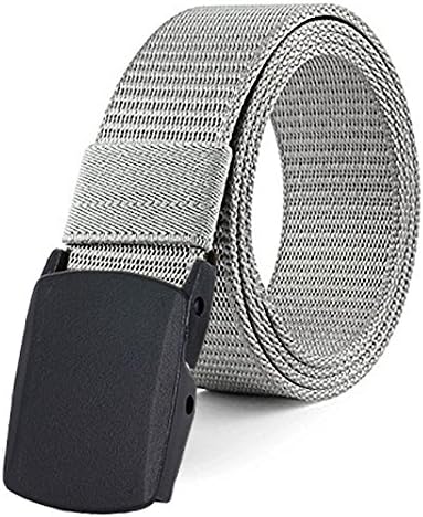 Bllatta Men Adjustable Belt Nylon Canvas Breathable Military Tactical Waist Belt With Plastic Buckle