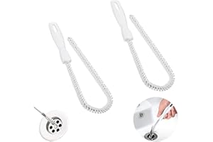 HUDIEPAN 2 Pezzi Degli Scarichi Pulizia Spazzola, Flessibile Scovolini per Tubi Spazzola, Spazzola Flessibile per Pulizia, Ultra Lungo Spazzola di Pulizia, Spazzola per Pulizia Fognature, per Lavello Bagno