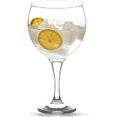 Acan Tradineur Set of 6 Misket Glass Cocktail Glasses Combined Wine Resistant Dishwasher Safe 20 x 10 cm