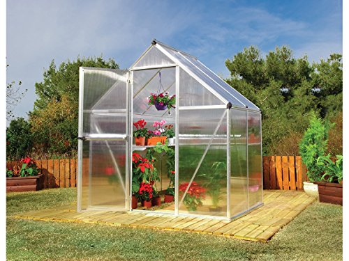 Viva Green 1174 _ 701636 Multiline Greenhouse Polycarbonate/Plastic Aluminum 2.3 m² 185 x 126 x 208 cm