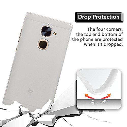 LeEco Le S3 Funda   Protector De Pantalla  Gzerma Funda Case Cover Silicona Premium  flexible  amortigua golpes  Carcasa Y PET Protector De Pantalla  Anti-ara  azos   Sin Burbujas  Para LeEco Le S3  5 5 Pulgadas  - Blanco