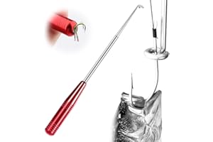 ‎ENITMOR Hakenlöser Angeln, Edelstahl Angeln Aushaken Disgorger Tragbarer Angelhaken Entferner, kömmling Angelhaken Schnellentferner, Tragbarer Hackenlöser Fischen fur Kleine und Große Angelhaken