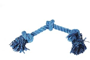 NUTS FOR KNOTS Happy Pet Flossin Fun 3 Knot Rope Toy For Dogs, Small