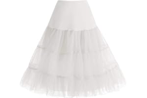 Bbonlinedress Jupe Jupon Femme sous Robe Style Vintage Evasée Années 1950s Rockabilly pour Carnaval Soirée Cocktail Mariage Anniversaire 4 Tailles à Choisir