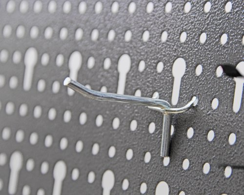 Werkzeugwand Lochwand mit 17 -tlg.Hakensortiment Werkstatt aus Metall - 4